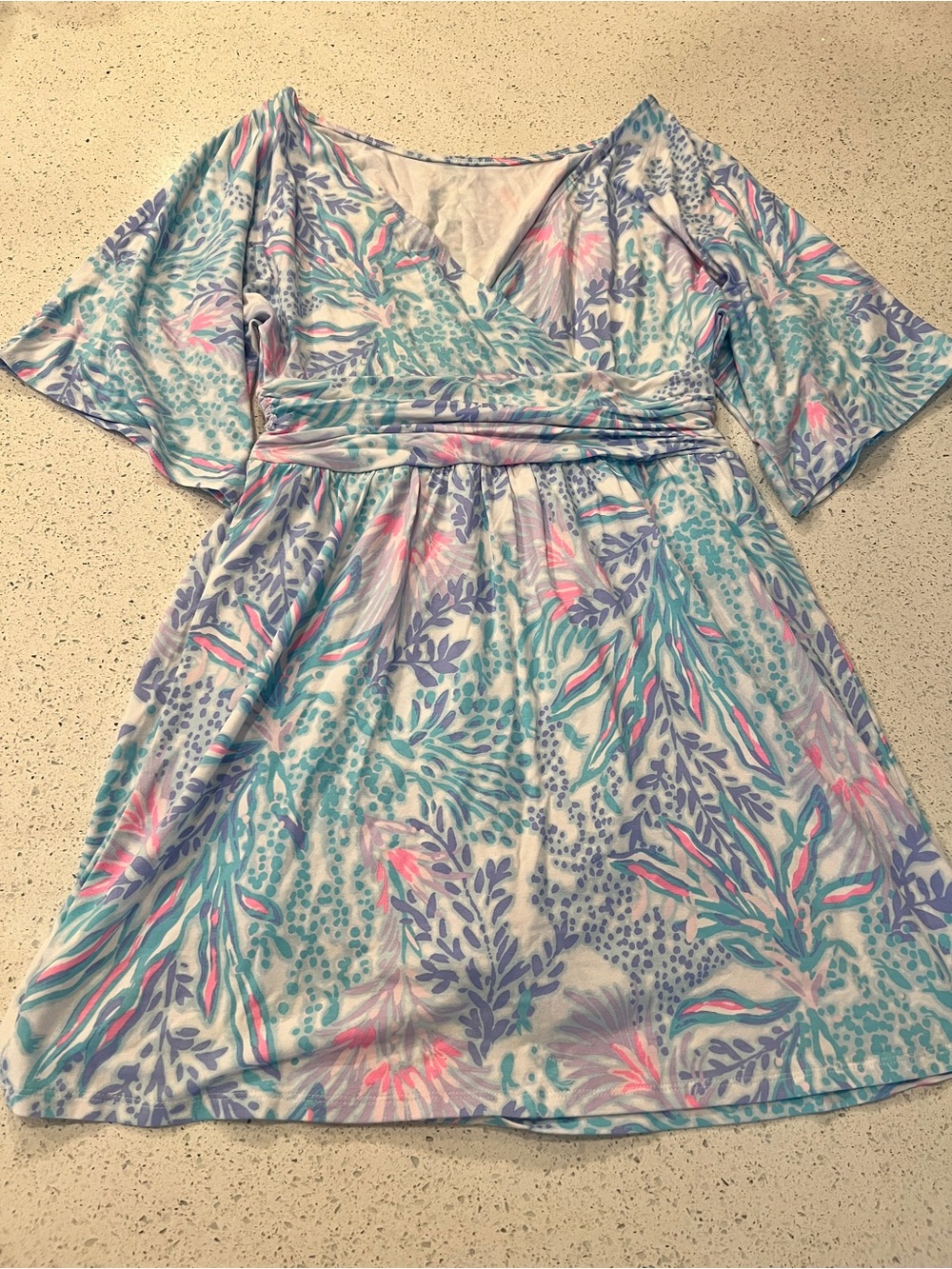 Lilly Pulitzer Parigi Romper Boat Neck Short Sleeve Blue White SMALL NWT $168